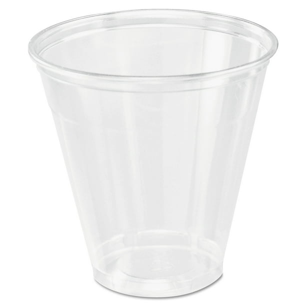 50 ct transparent plastic 5 oz solo serve cups.